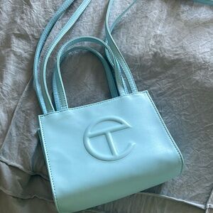 Authentic Pool Blue Telfar Small